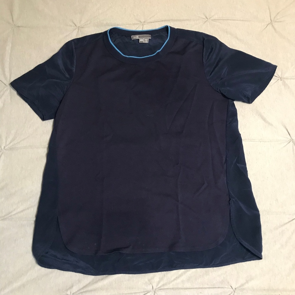 Vince navy blue short sleeve tee